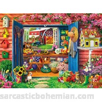 Buffalo Games Country Life Farm Flower Shed 1000 Piece Jigsaw Puzzle B07G98YTPC